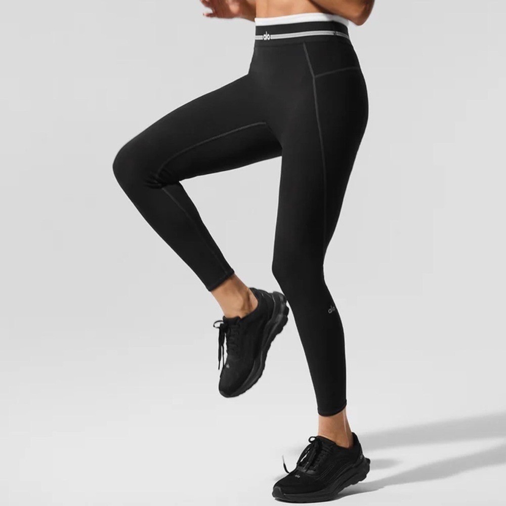 Alo Yoga Airbrush High-Waist 7/8 Better Together Legging Black/White M